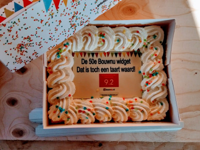 De 50e widget: Dat is toch een taart waard