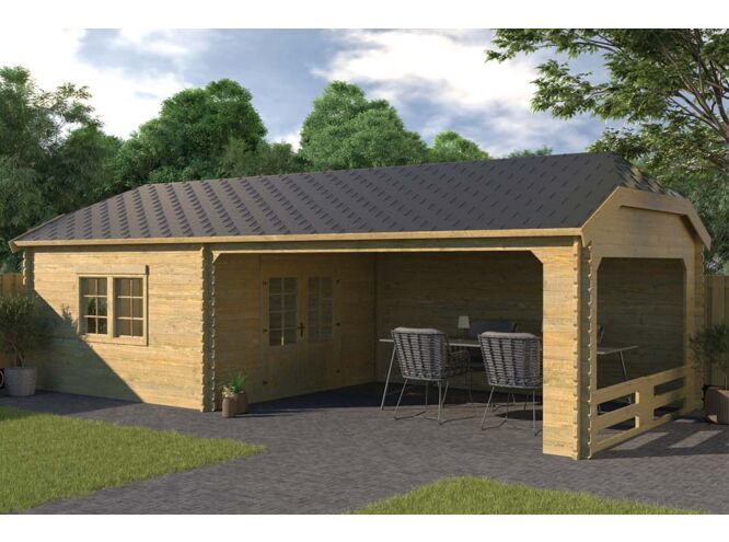 Tuinhuis met vaste berging2